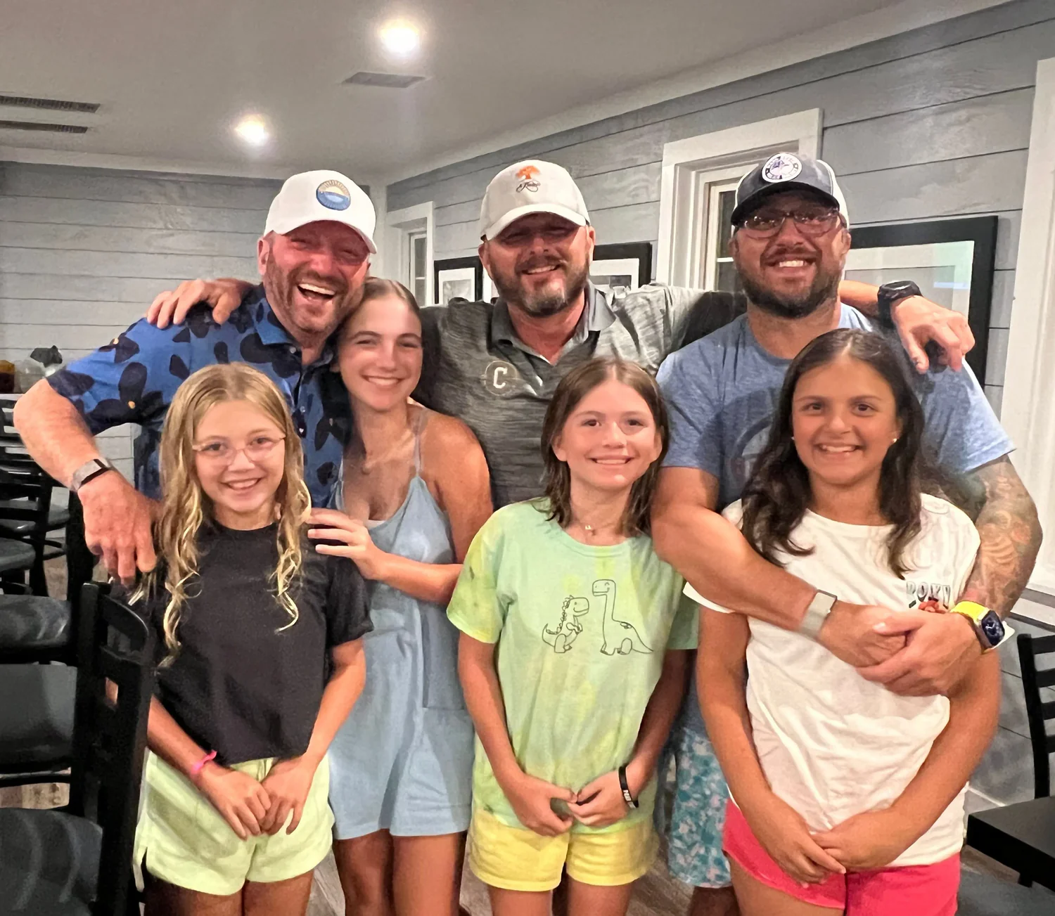 The Herd families together at the clubhouse